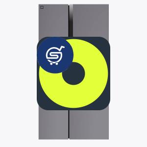 36" Side-by-Side Refrigerator and Freezer with 25 Cubic Ft. Total Capacity, Black